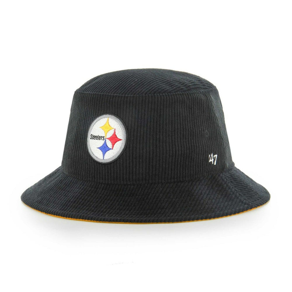 Pittsburgh Steelers '47 Thick Cord Bucket Hat - Black discount