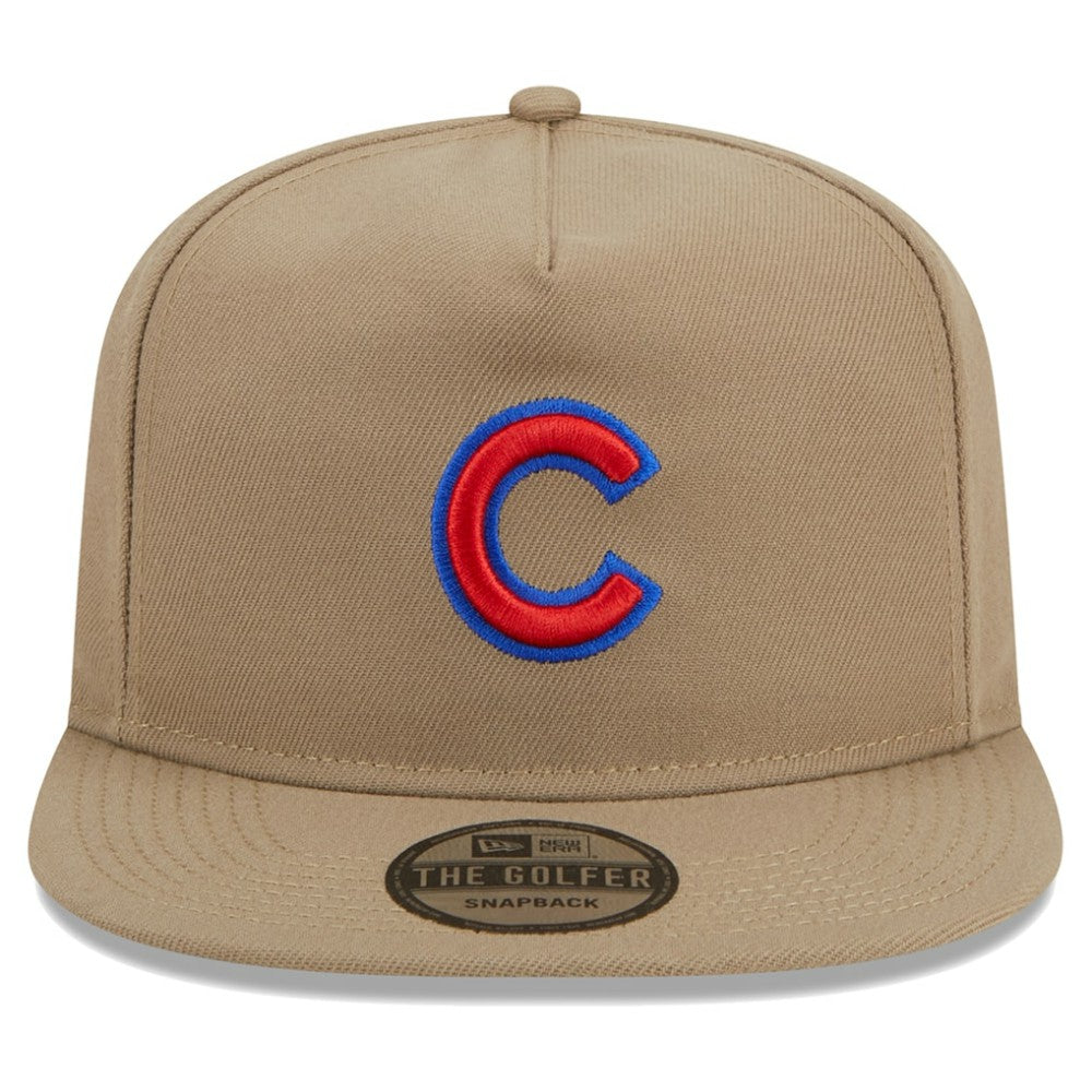 Chicago Cubs Golfer Adjustable Hat - Khaki | New Era