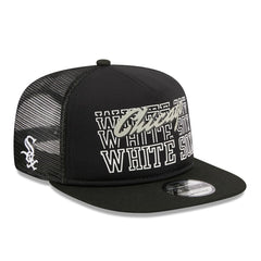 Chicago White Sox  Street Team A-Frame Trucker 9FIFTY Snapback Hat - Black | New Era