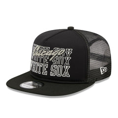 Chicago White Sox  Street Team A-Frame Trucker 9FIFTY Snapback Hat - Black | New Era