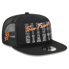 San Francisco Giants  Street Team A-Frame Trucker 9FIFTY Snapback Hat - Black | New Era