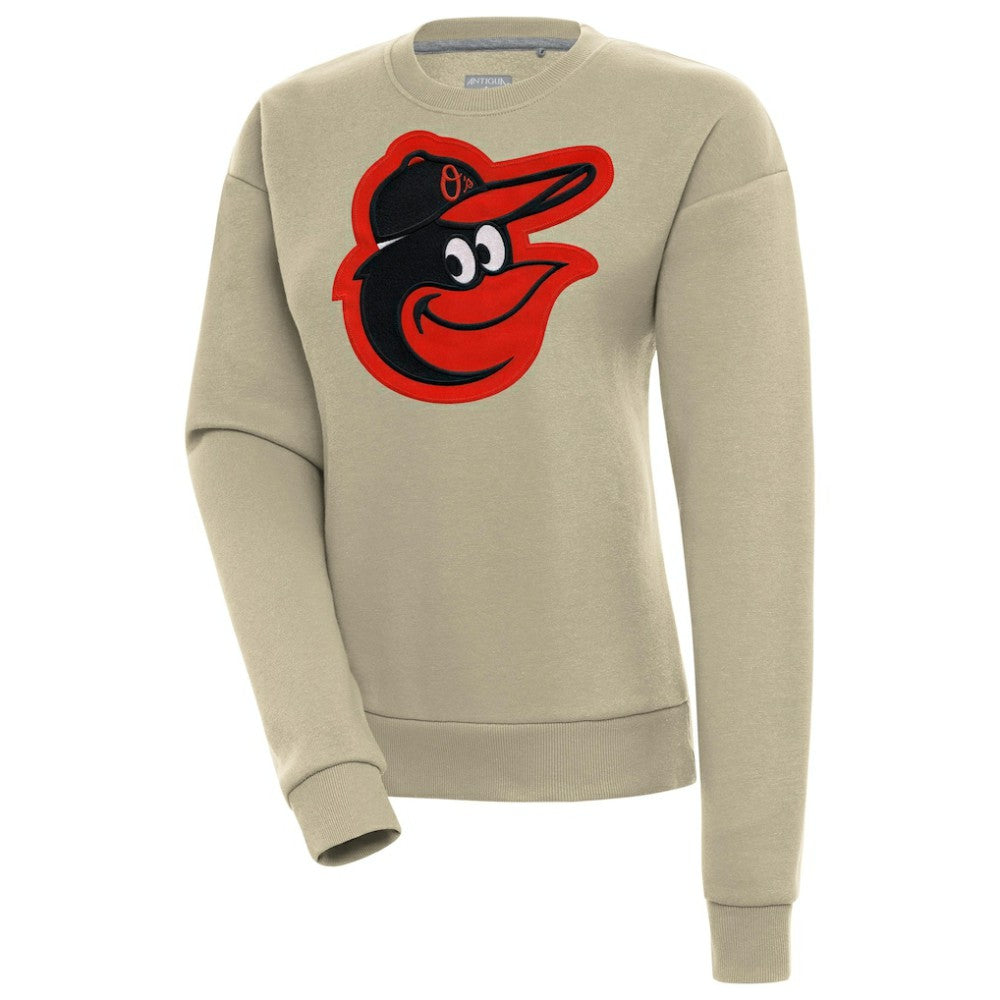 Baltimore Orioles Antigua Women's Victory Pullover Sweatshirt - Khaki