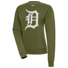 Detroit Tigers Antigua Women's Victory Pullover Sweatshirt - Olive