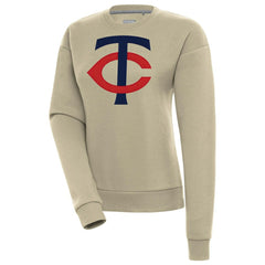 Minnesota Twins Antigua Women's Victory Pullover Sweatshirt - Khaki