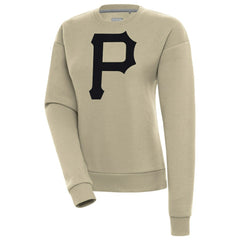 Pittsburgh Pirates Antigua Women's Victory Pullover Sweatshirt - Khaki