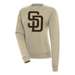 San Diego Padres Antigua Women's Victory Pullover Sweatshirt - Khaki
