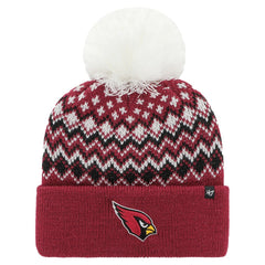 Arizona Cardinals '47 Women's Elsa Cuffed Knit Hat with Pom - Cardinal sale