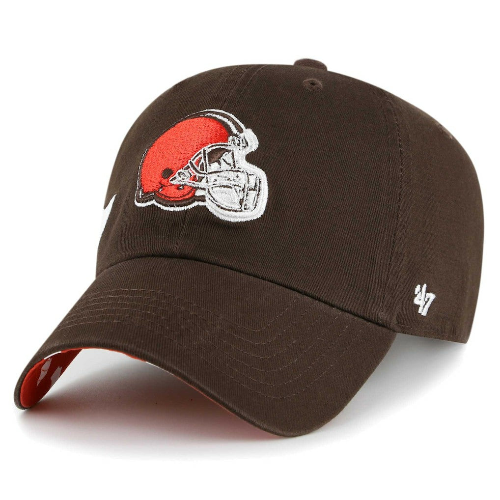 Cleveland Browns '47 Women's Confetti Icon Clean Up Adjustable Hat - Brown cheap
