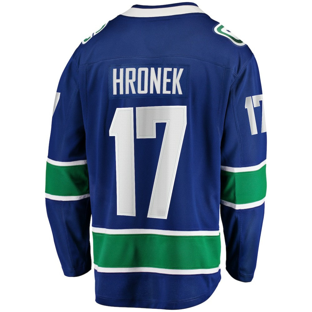 Filip Hronek Vancouver Canucks Fanatics Home Breakaway Jersey Blue