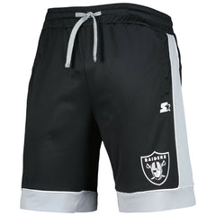 Las Vegas Raiders G-III Sports by Carl Banks Fan Favorite Fashion Shorts -Black/Silver discount