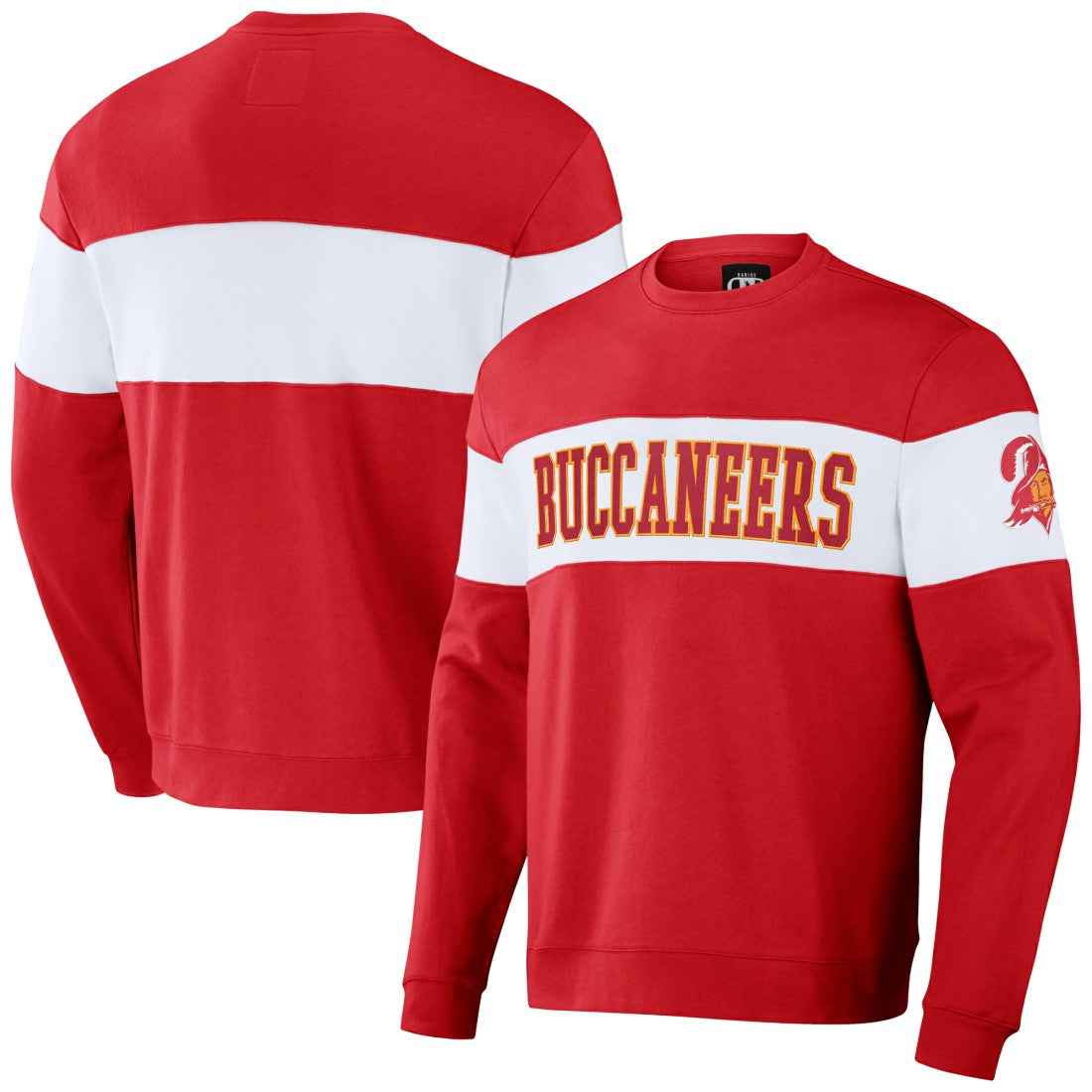 Tampa Bay Buccaneers NFL x Darius Rucker Collection Team Color & White Pullover Sweatshirt - Red discount