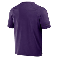 Baltimore Ravens NFL x Darius Rucker Collection Washed Raglan Henley T-Shirt - Purple online