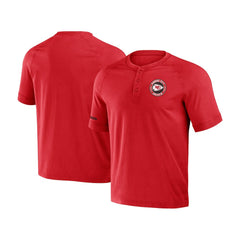 Kansas City Chiefs NFL x Darius Rucker Collection Washed Raglan Henley T-Shirt - Red on sale