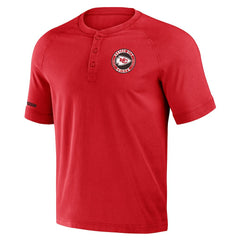 Kansas City Chiefs NFL x Darius Rucker Collection Washed Raglan Henley T-Shirt - Red on sale