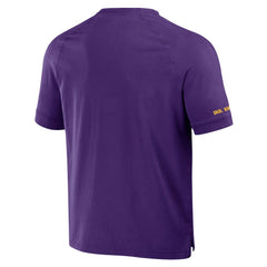 Minnesota Vikings NFL x Darius Rucker Collection Washed Raglan Henley T-Shirt - Purple online