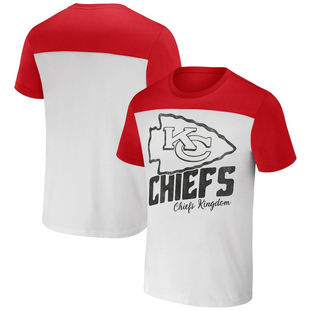 Kansas City Chiefs NFL x Darius Rucker Collection Colorblocked T-Shirt - Cream sale