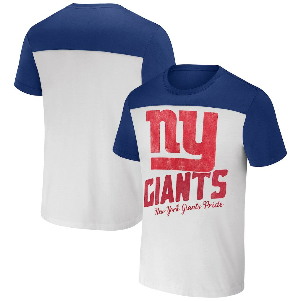 New York Giants NFL x Darius Rucker Collection Colorblocked T-Shirt - Cream online