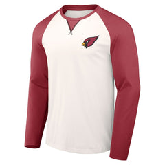 Arizona Cardinals NFL x Darius Rucker Collection Long Sleeve Raglan T-Shirt - Cream/Cardinal on sale