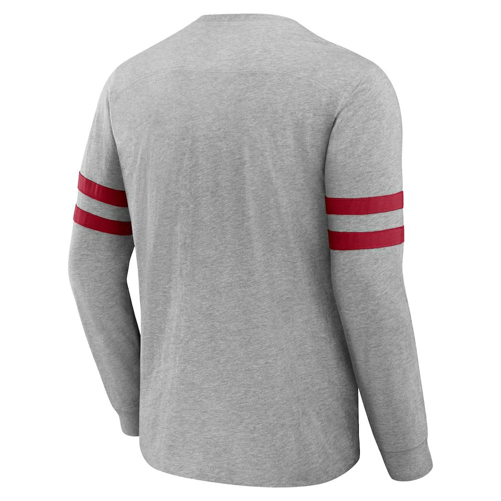 Atlanta Falcons NFL x Darius Rucker Collection Henley Long Sleeve T-Shirt - Heather Gray online