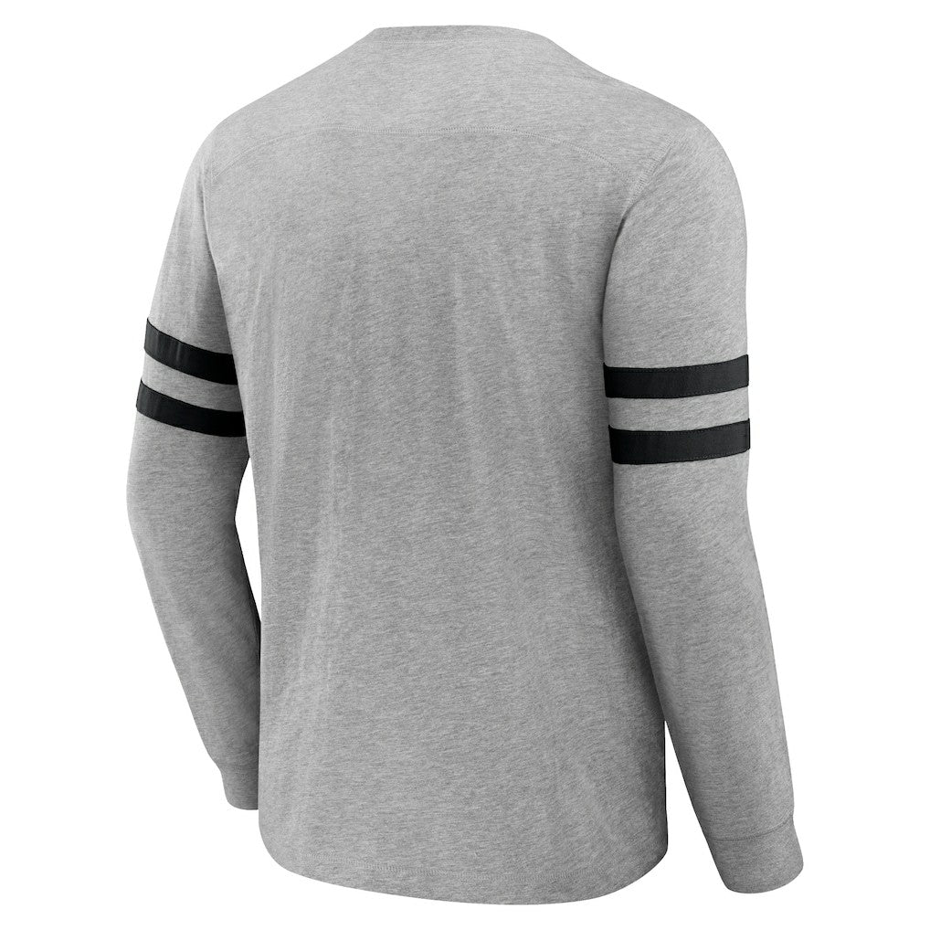 Carolina Panthers NFL x Darius Rucker Collection Henley Long Sleeve T-Shirt - Heather Gray sale