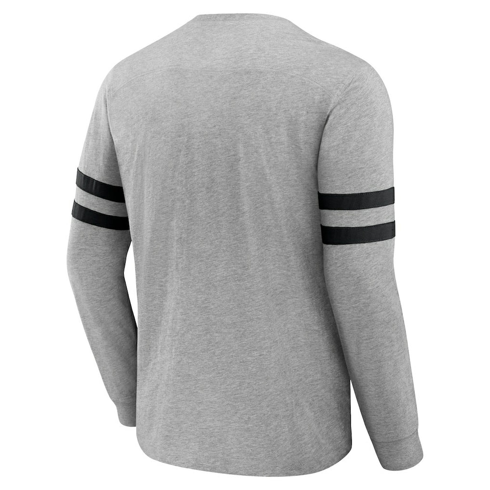 Carolina Panthers NFL x Darius Rucker Collection Henley Long Sleeve T-Shirt - Heather Gray sale