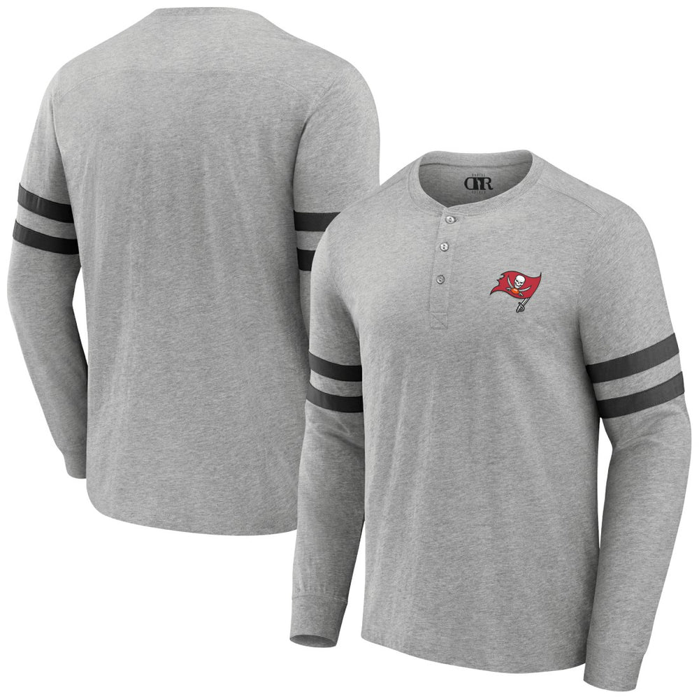 Tampa Bay Buccaneers NFL x Darius Rucker Collection Henley Long Sleeve T-Shirt - Heather Gray online
