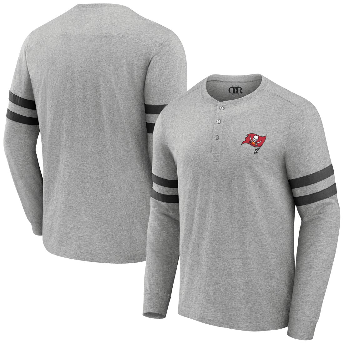 Tampa Bay Buccaneers NFL x Darius Rucker Collection Henley Long Sleeve T-Shirt - Heather Gray online