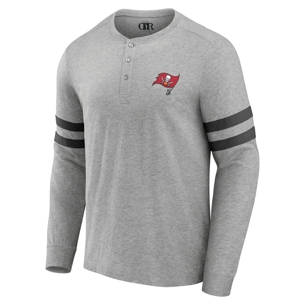 Tampa Bay Buccaneers NFL x Darius Rucker Collection Henley Long Sleeve T-Shirt - Heather Gray online