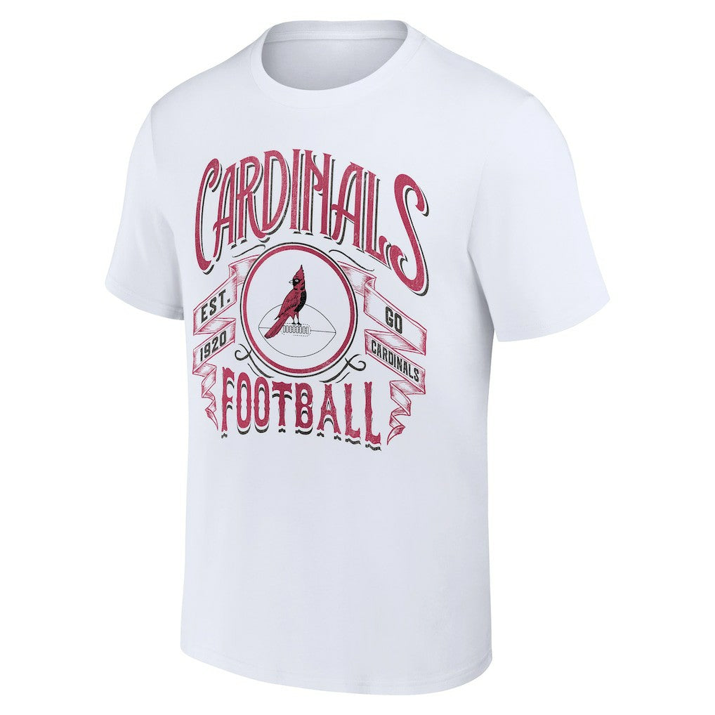 Arizona Cardinals NFL x Darius Rucker Collection Vintage Football T-Shirt - White for sale