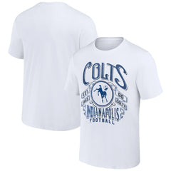Indianapolis Colts NFL x Darius Rucker Collection Vintage Football T-Shirt - White discount