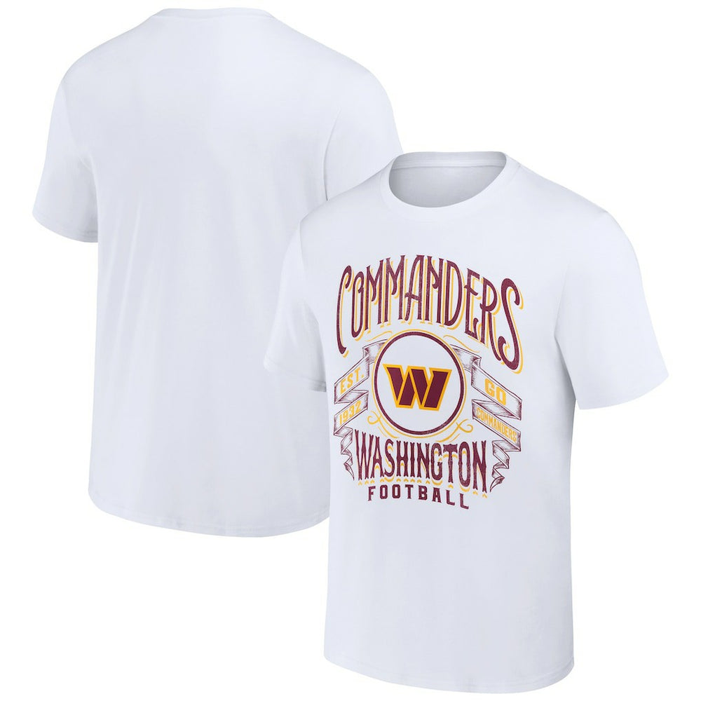 Washington Commanders NFL x Darius Rucker Collection Vintage Football T-Shirt - White discount