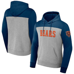 Chicago Bears NFL x Darius Rucker Collection Color Blocked Pullover Hoodie - Heather Gray sale