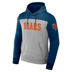 Chicago Bears NFL x Darius Rucker Collection Color Blocked Pullover Hoodie - Heather Gray sale