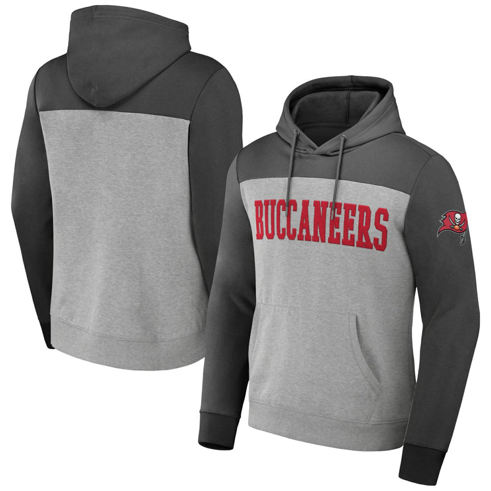 Tampa Bay Buccaneers NFL x Darius Rucker Collection Color Blocked Pullover Hoodie - Heather Gray outlet