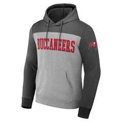 Tampa Bay Buccaneers NFL x Darius Rucker Collection Color Blocked Pullover Hoodie - Heather Gray outlet