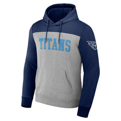 Tennessee Titans NFL x Darius Rucker Collection Color Blocked Pullover Hoodie - Heather Gray discount