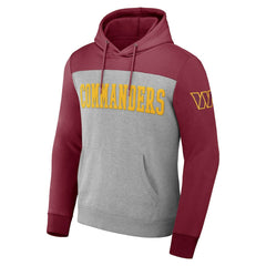 Washington Commanders NFL x Darius Rucker Collection Color Blocked Pullover Hoodie - Heather Gray discount
