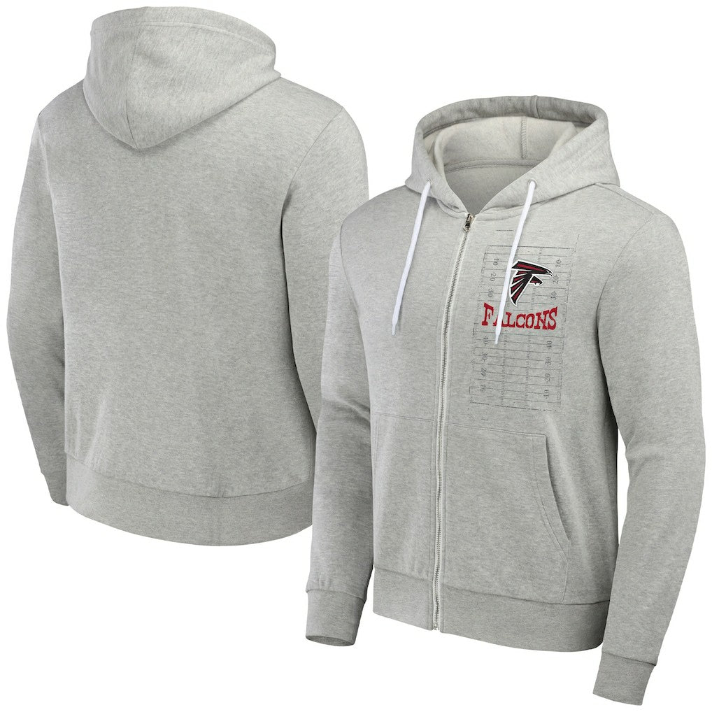 Atlanta Falcons NFL x Darius Rucker Collection Domestic Full-Zip Hoodie - Heather Gray cheap