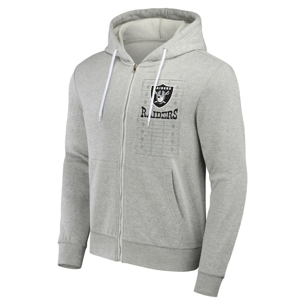 Las Vegas Raiders NFL x Darius Rucker Collection Domestic Full-Zip Hoodie - Heather Gray online