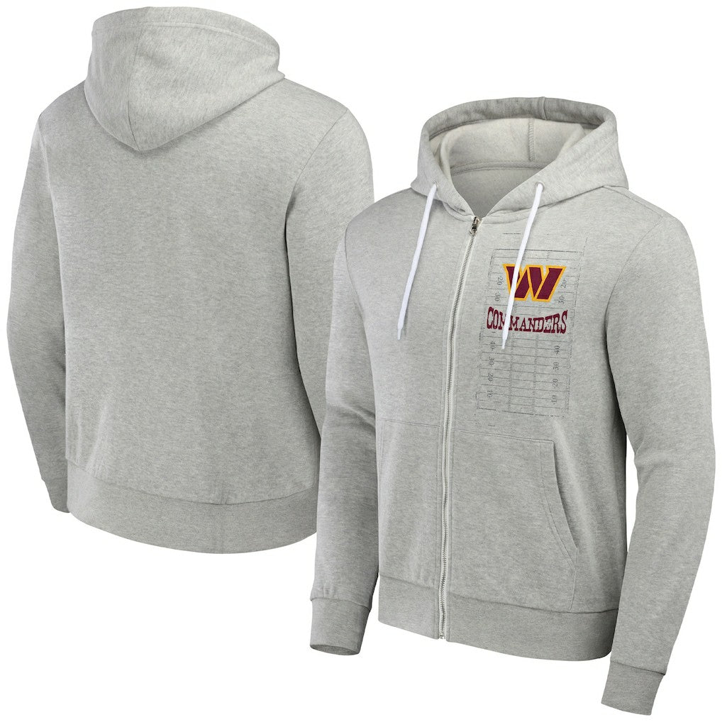 Washington Commanders NFL x Darius Rucker Collection Domestic Full-Zip Hoodie - Heather Gray for sale