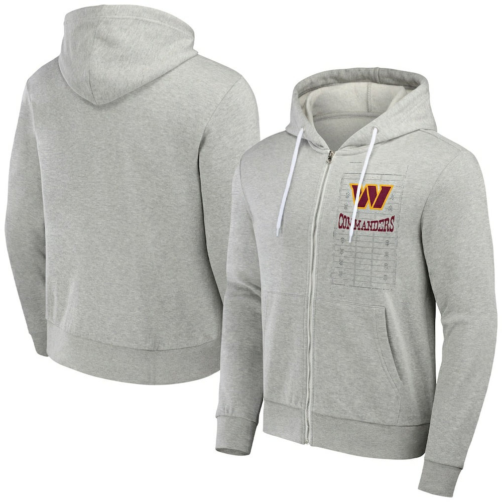 Washington Commanders NFL x Darius Rucker Collection Domestic Full-Zip Hoodie - Heather Gray for sale