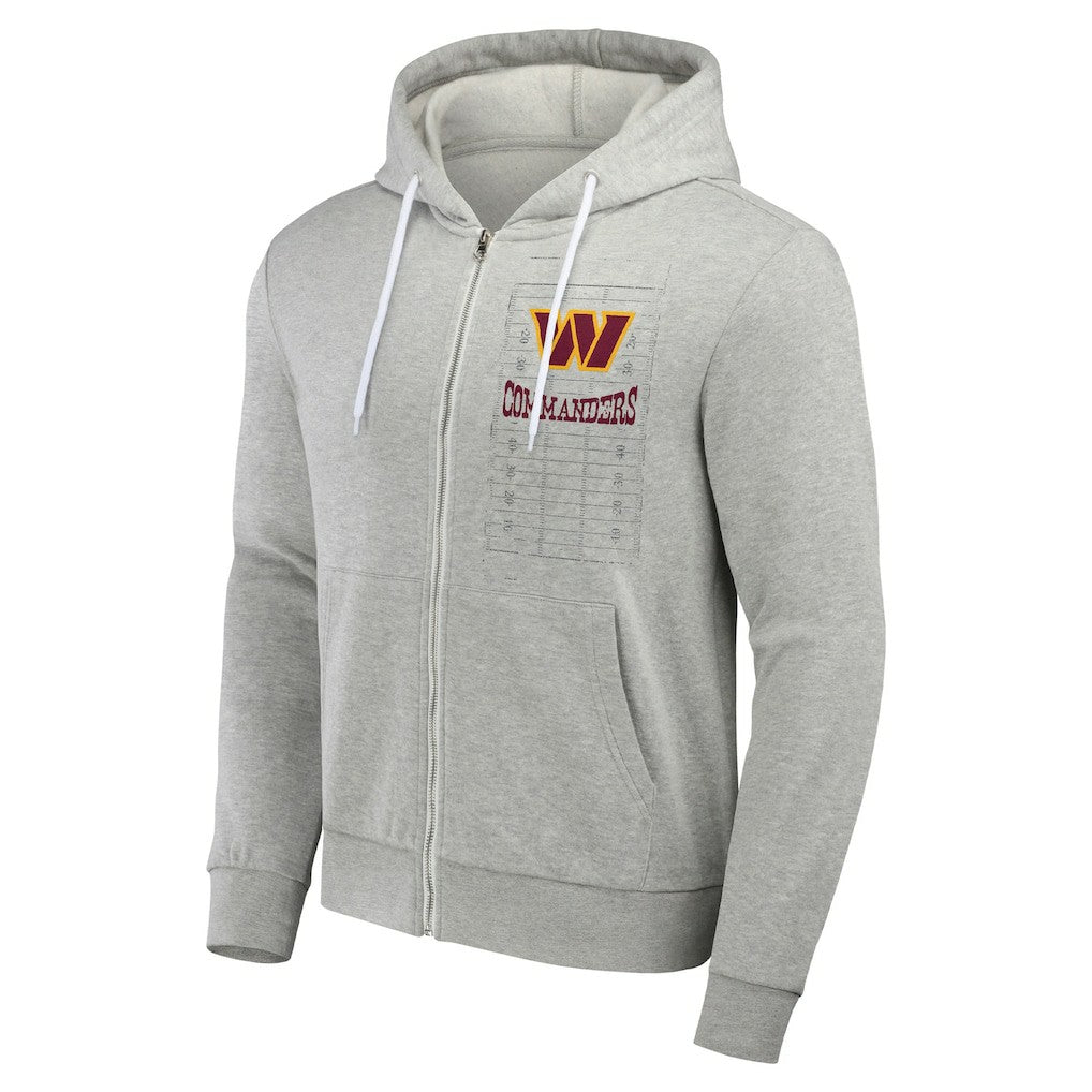 Washington Commanders NFL x Darius Rucker Collection Domestic Full-Zip Hoodie - Heather Gray for sale