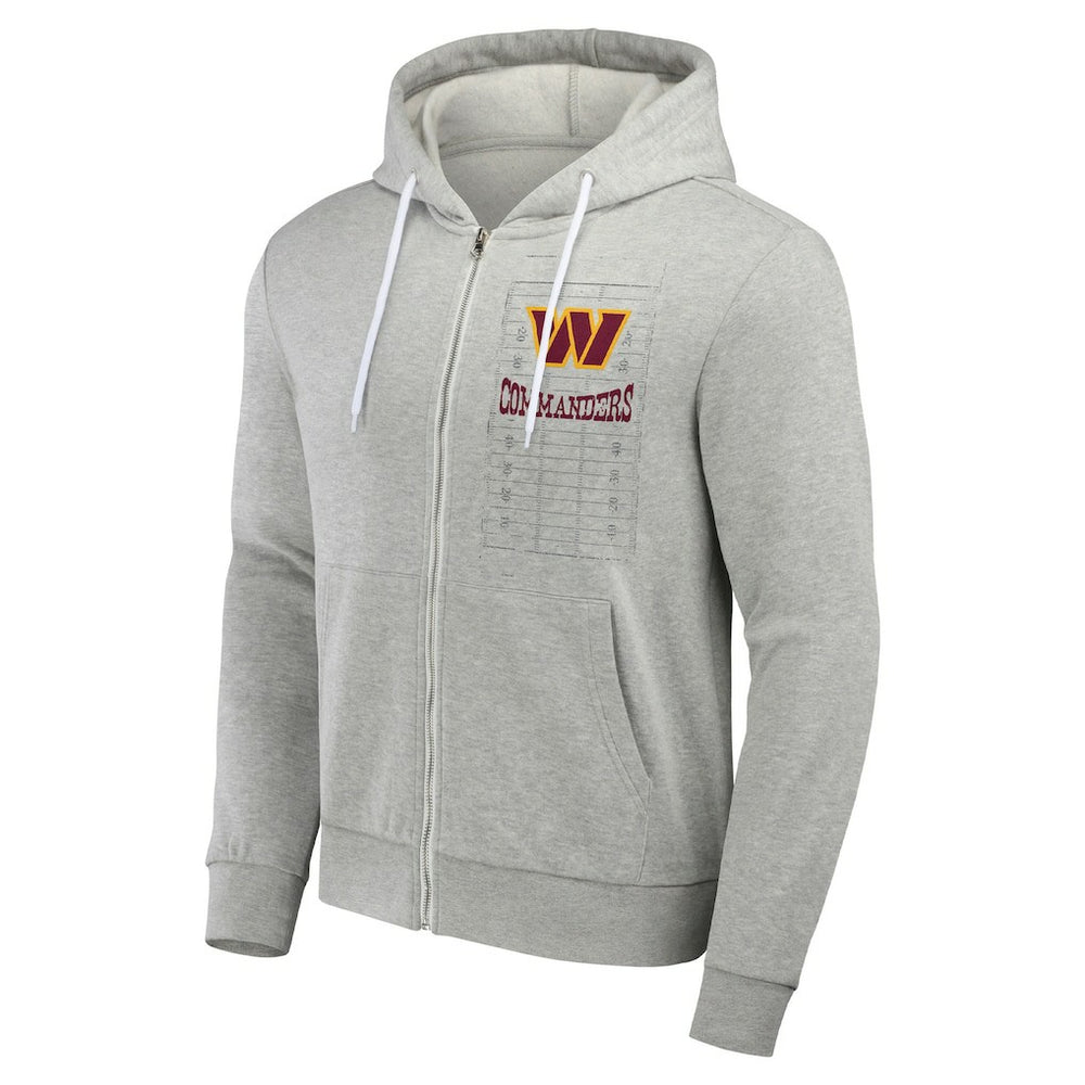 Washington Commanders NFL x Darius Rucker Collection Domestic Full-Zip Hoodie - Heather Gray for sale