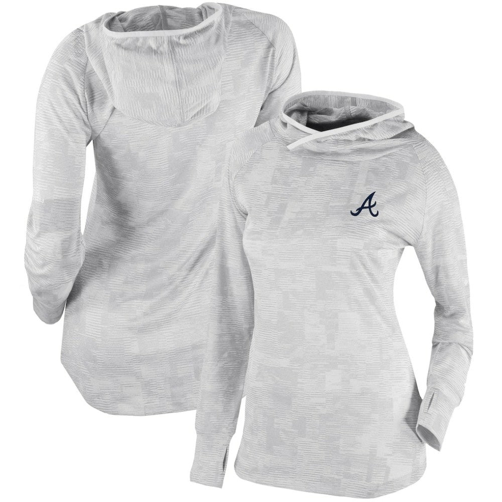 Atlanta Braves Women's Omni-Wick Sunday Ball Pullover Hoodie - White | Columbia