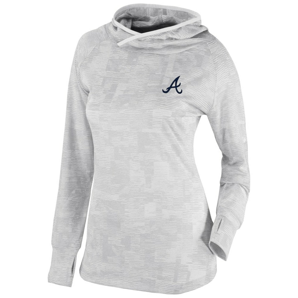 Atlanta Braves Women's Omni-Wick Sunday Ball Pullover Hoodie - White | Columbia