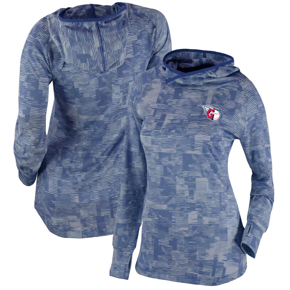 Cleveland Guardians Women's Omni-Wick Sunday Ball Pullover Hoodie - Navy | Columbia