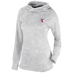 Cleveland Guardians Women's Omni-Wick Sunday Ball Pullover Hoodie - White | Columbia