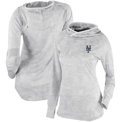 New York Mets Women's Omni-Wick Sunday Ball Pullover Hoodie - White | Columbia