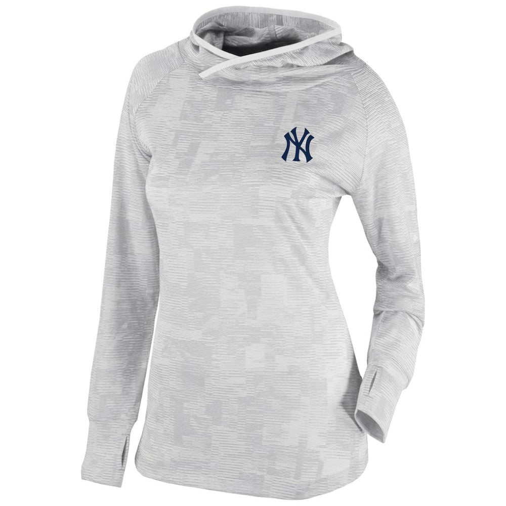 New York Yankees Women's Omni-Wick Sunday Ball Pullover Hoodie - White | Columbia