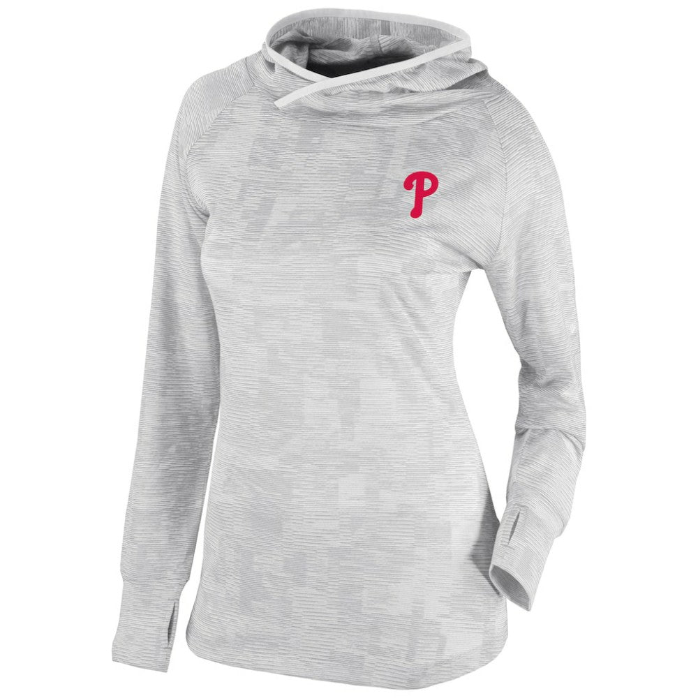 Philadelphia Phillies Women's Omni-Wick Sunday Ball Pullover Hoodie - White | Columbia